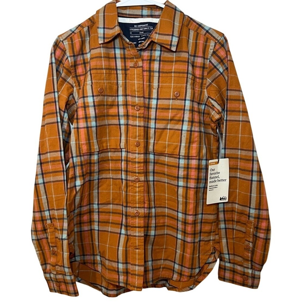 NWT REI Cooperative Wallace Lake Flannel Shirt
